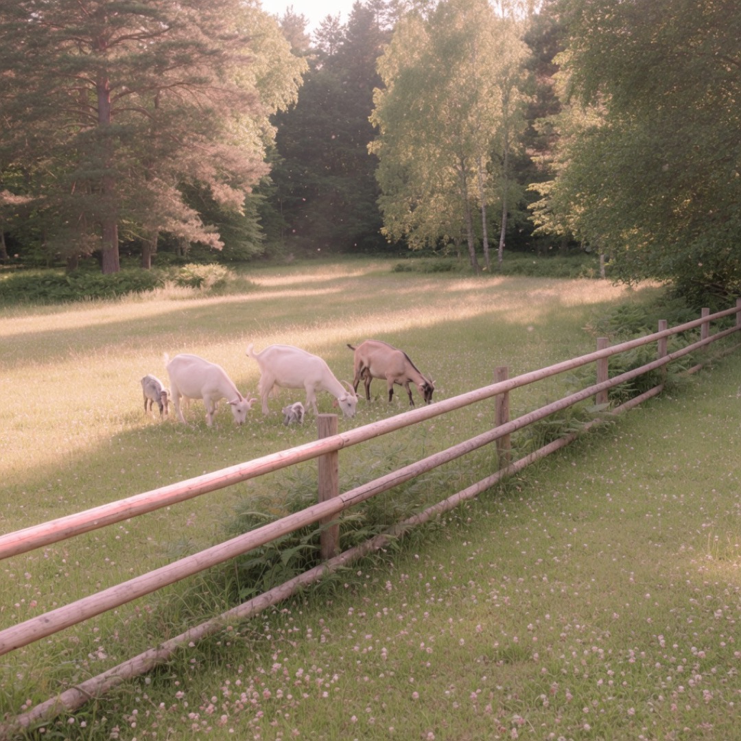 Goats at the Ridammerhoeve farm inside the Amsterdamse Bos