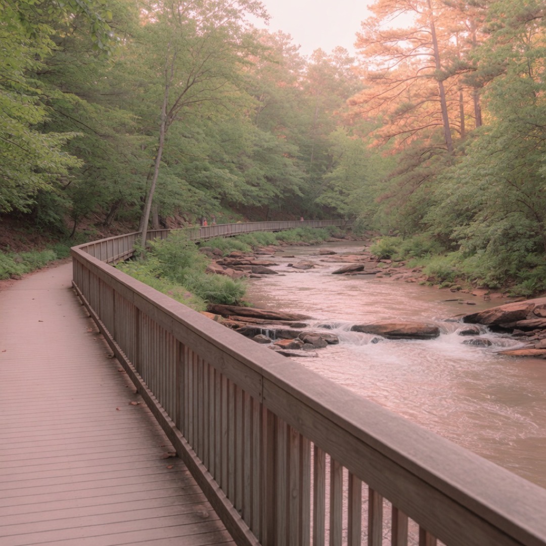 Riverside path along the Chattahoochee near Atlanta