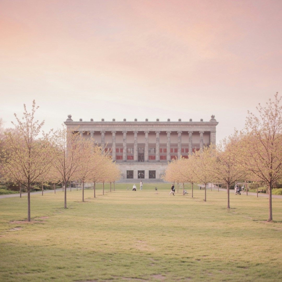 Open lawn at Lustgarten on Museum Island, Berlin