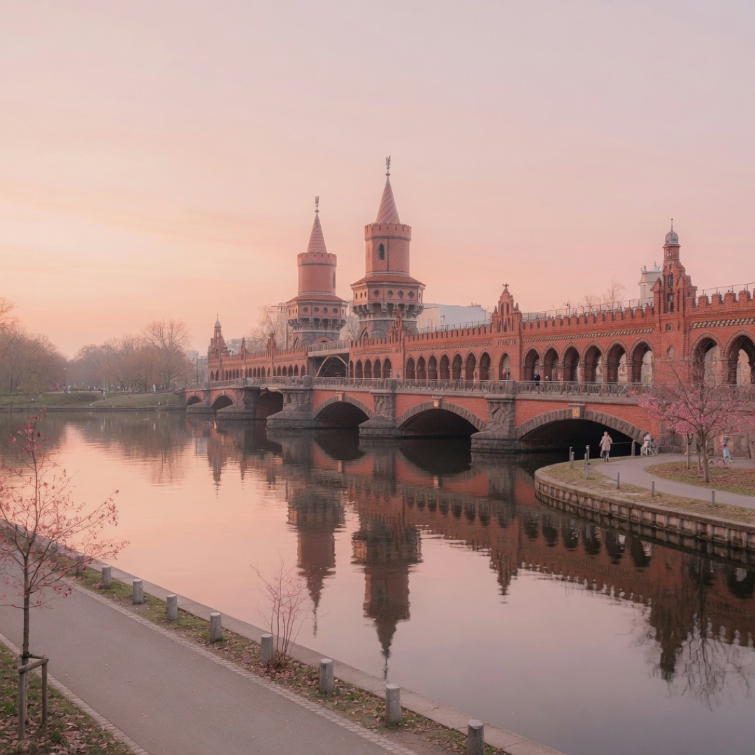 Oberbaumbrücke spanning the Spree in Berlin