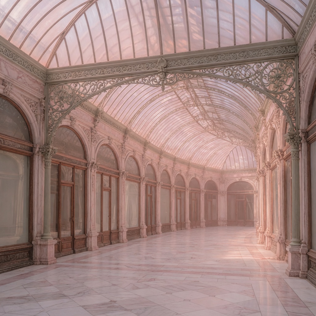 The glass roof of the Galeries Royales Saint-Hubert arcade