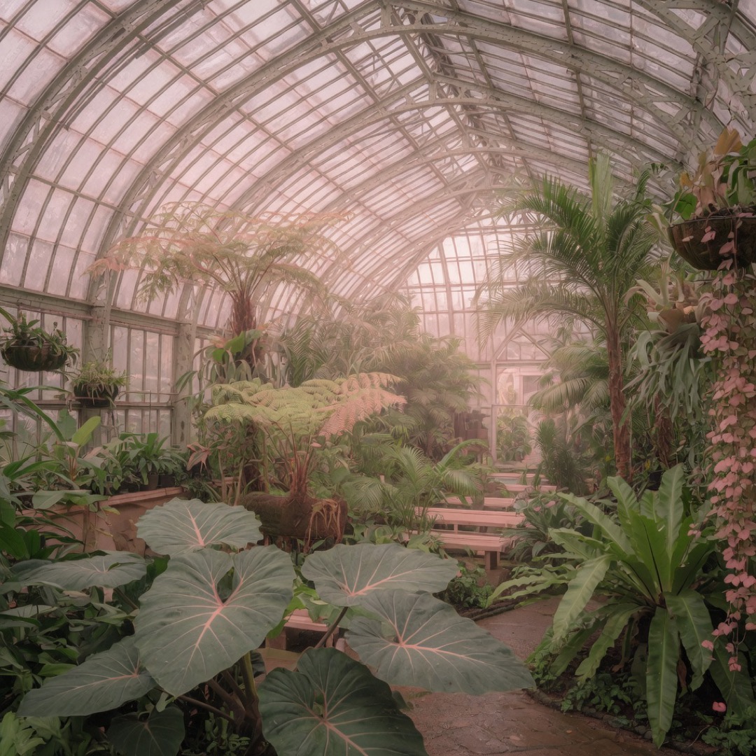 Glasshouse garden at Garfield Park Conservatory, Chicago