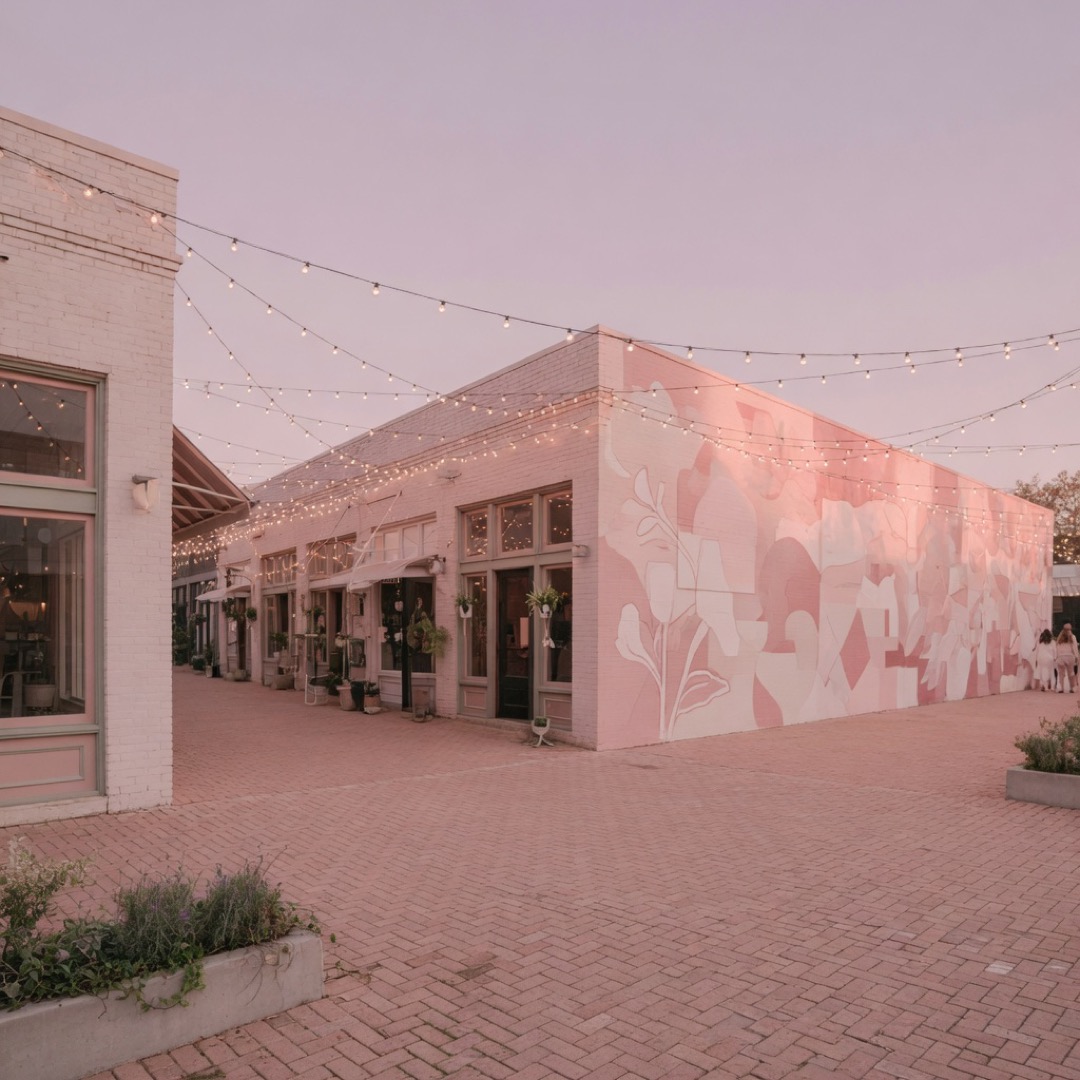 Walkable street atmosphere in the Bishop Arts District, Dallas