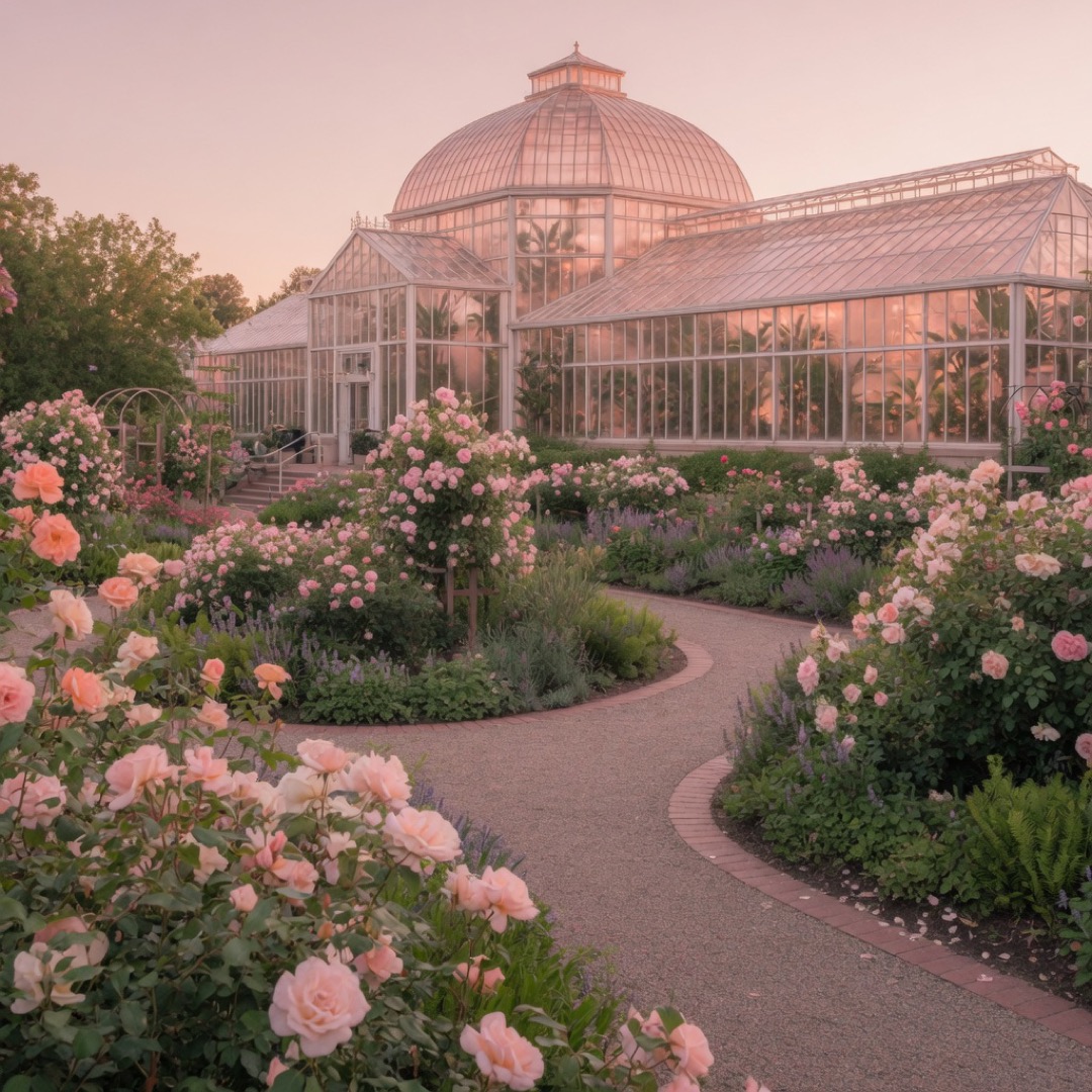 Garden paths at Denver Botanic Gardens