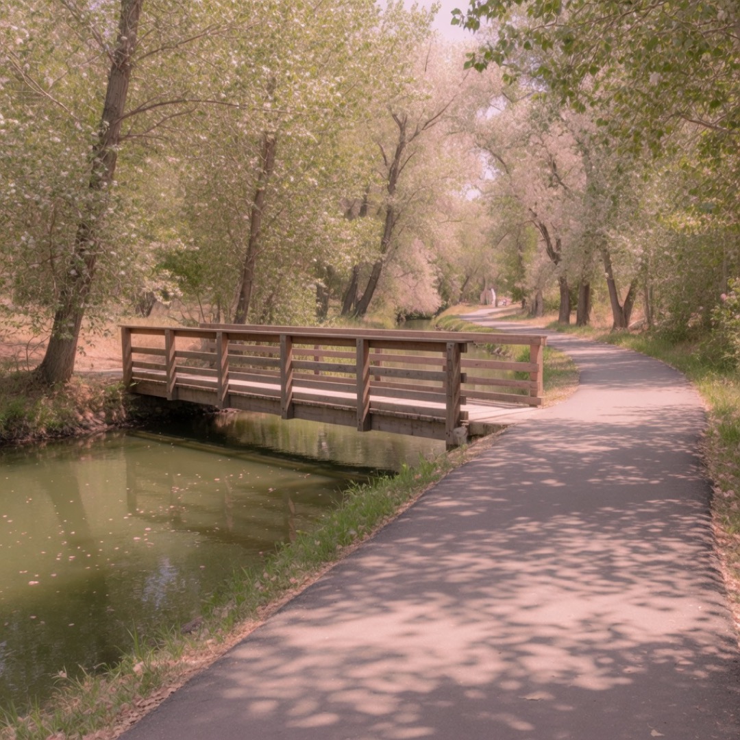 Path along Cherry Creek Trail, Denver