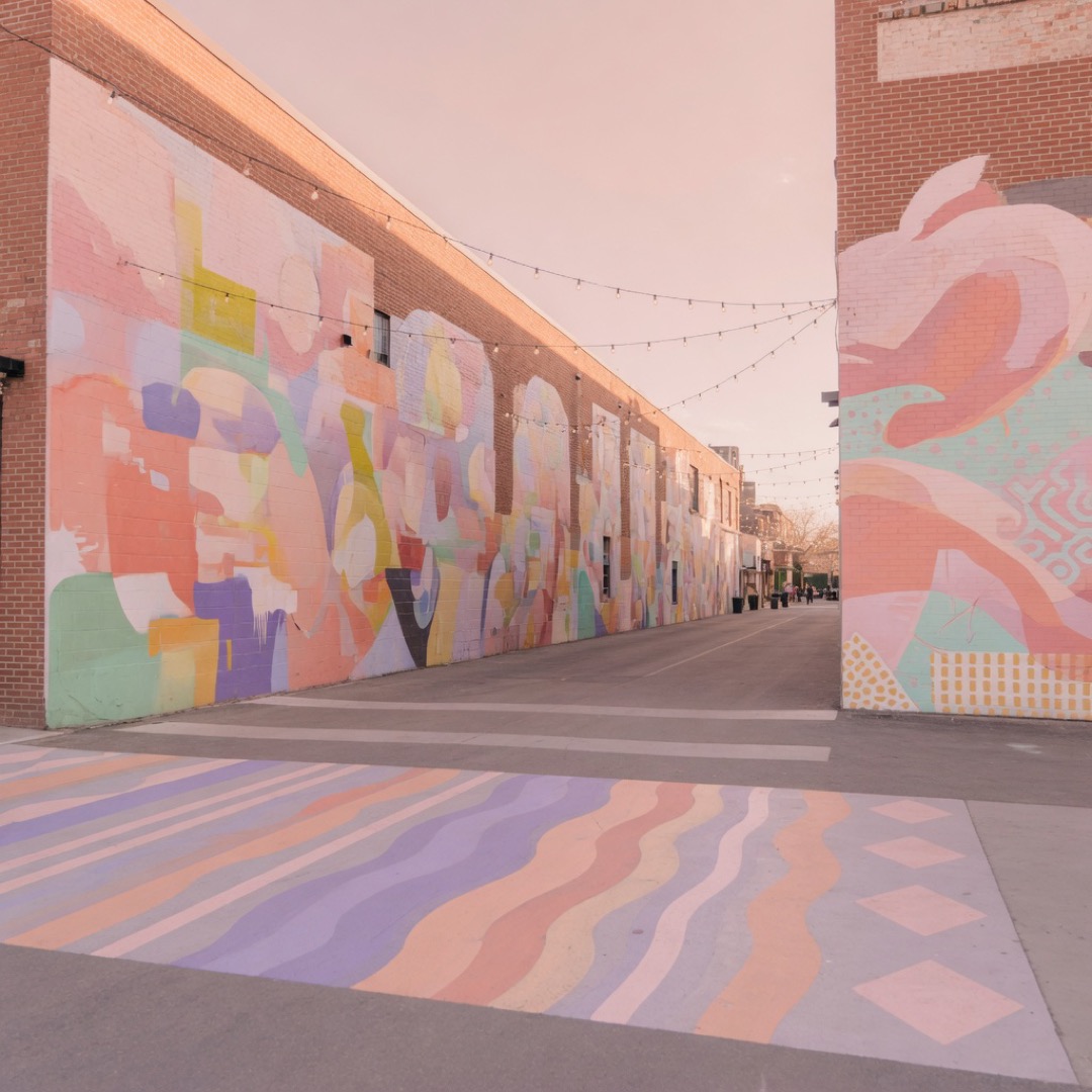 Murals in the RiNo arts district, Denver