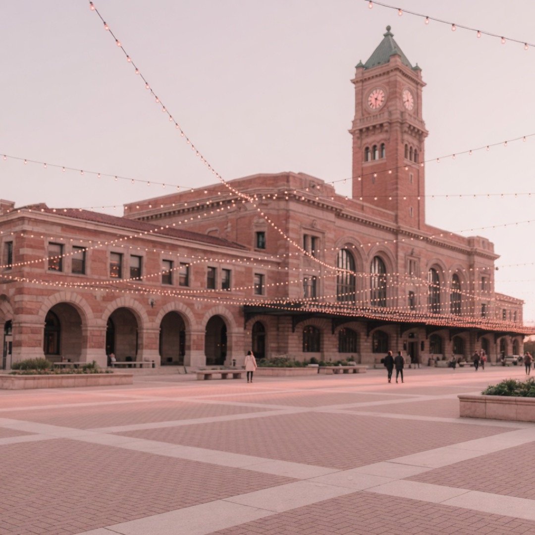 Plaza outside Union Station, Denver