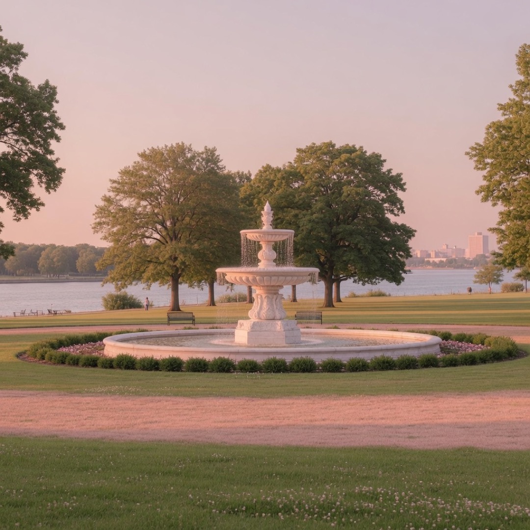 Open green space on Belle Isle, Detroit