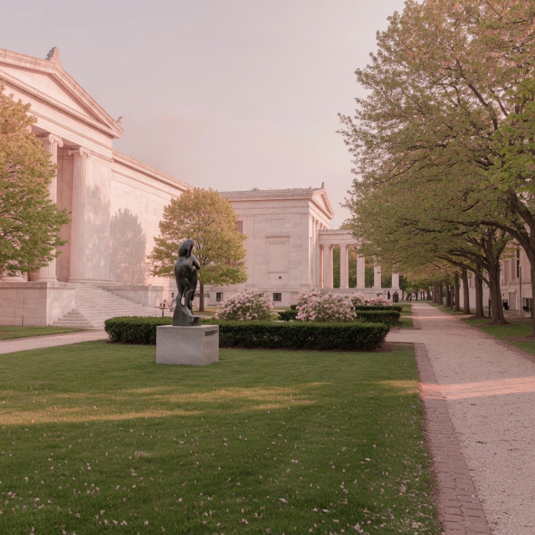 Cultural campus exterior in Midtown Detroit