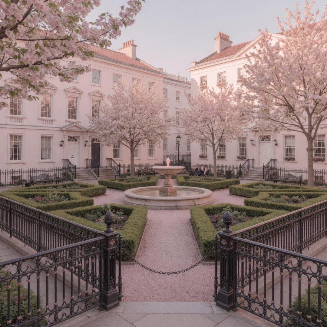 Merrion Square — Georgian lawn and paths — Dublin