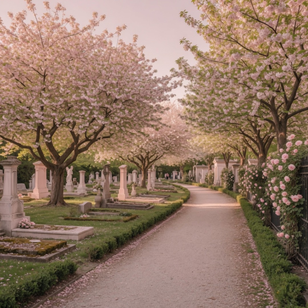 Ohlsdorf green — large cemetery park landscape — Hamburg