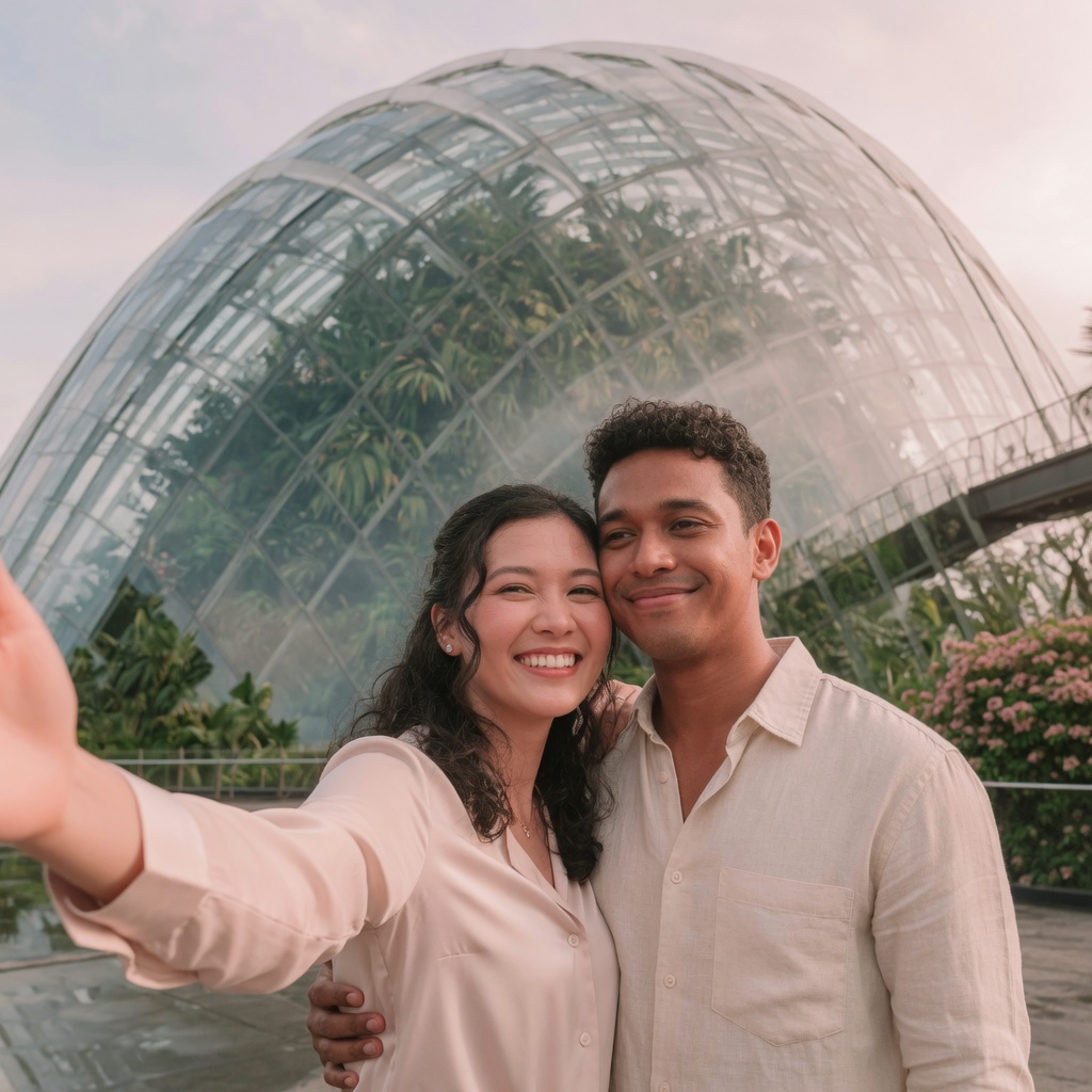 Victoria Harbour Waterfront (Tsim Sha Tsui side) — the classic harbour promenade with Symphony of Lights views — Soft Blush practical date pin