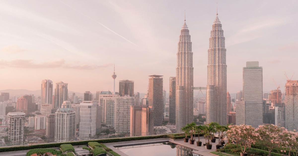 Soft Blush hero for Kuala Lumpur — soft light, public place scale, no faces
