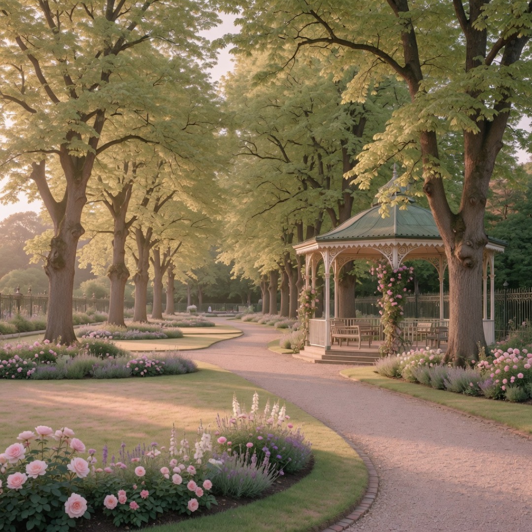 The elm avenues and gardens of Fitzroy Gardens