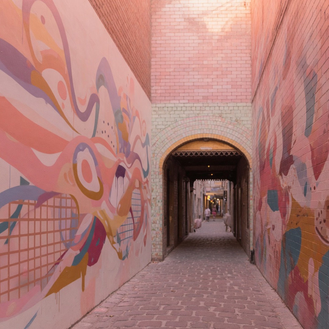 The arcades and laneways of central Melbourne