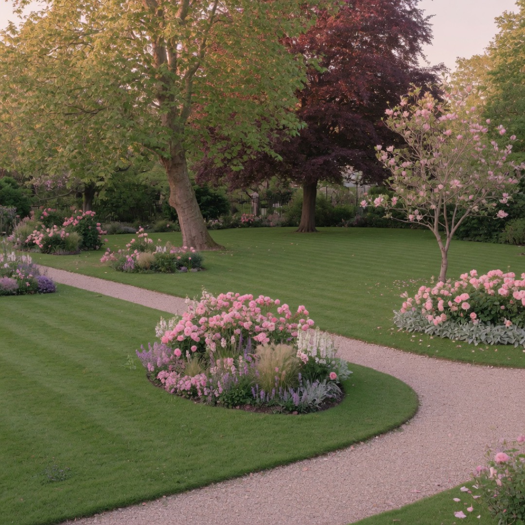 The lawns and plantings of the Royal Botanic Gardens Melbourne