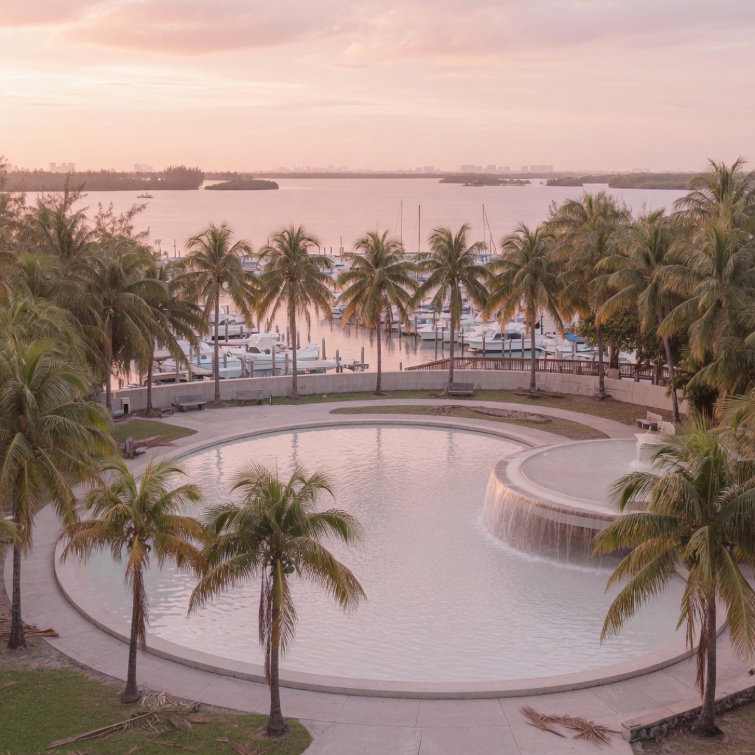 Lagoon and trees at Matheson Hammock Park, Miami