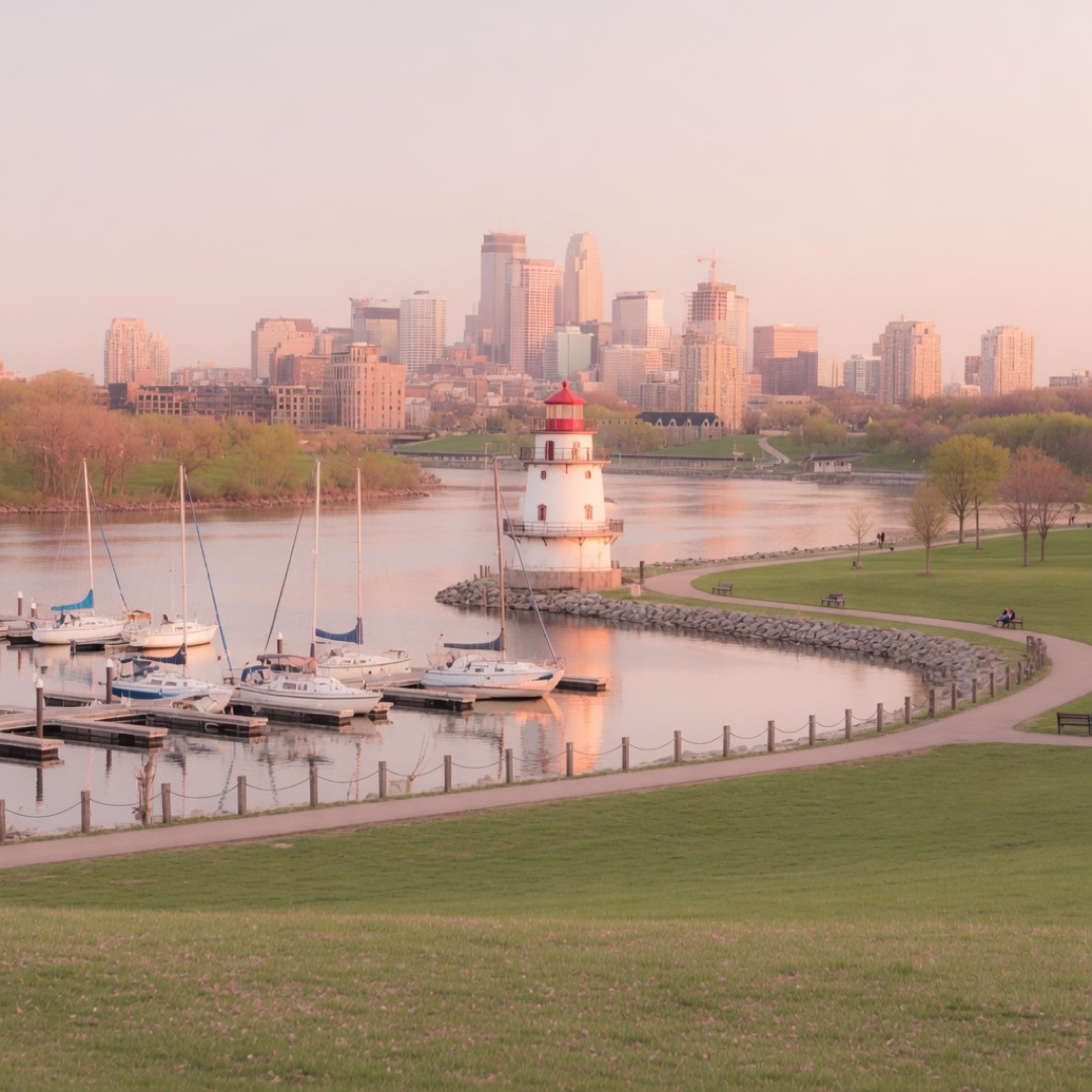 River fork park at Boom Island, Minneapolis