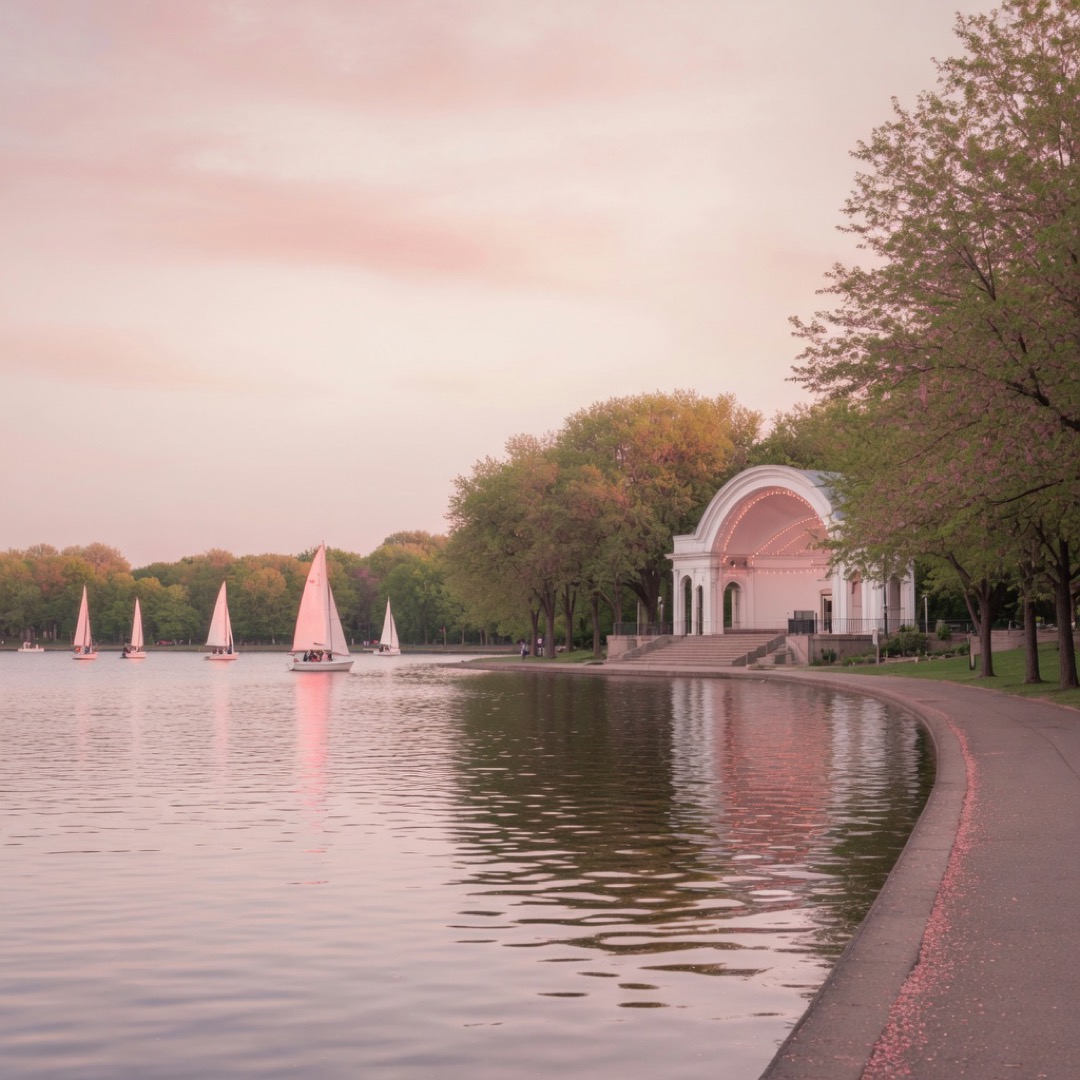 Shore path at Lake Harriet, Minneapolis