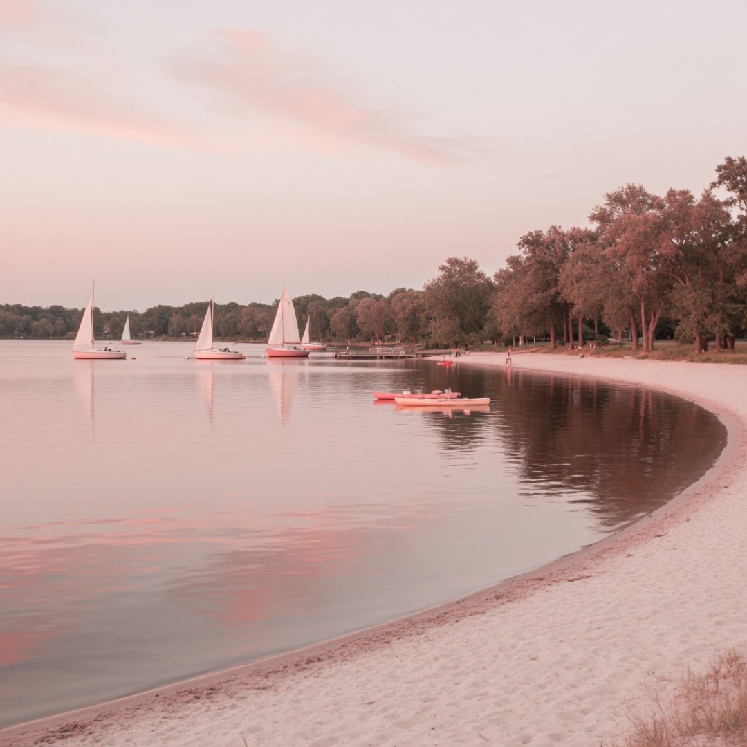 Shore path at Lake Nokomis, Minneapolis