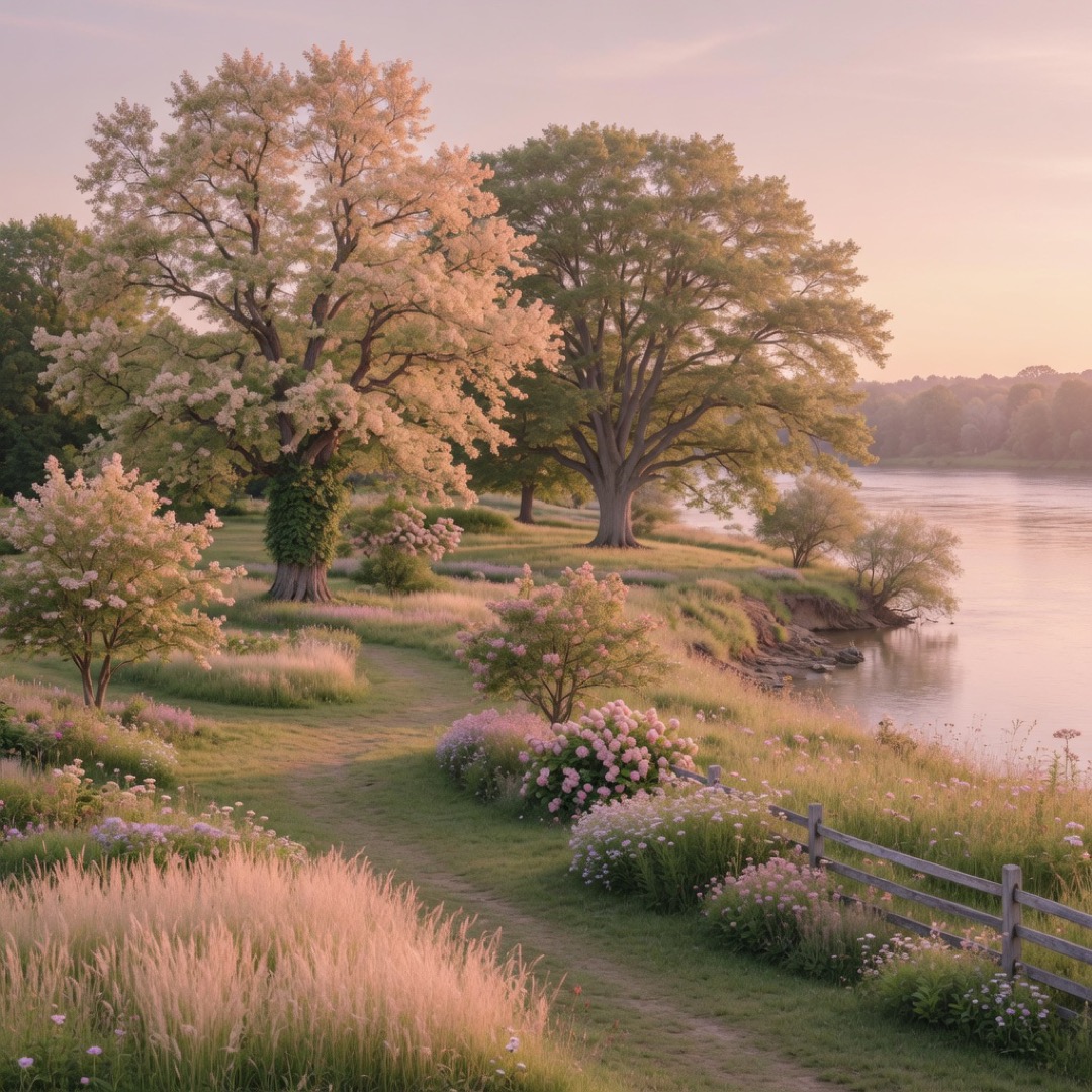 Garden paths at Bartram’s Garden, Philadelphia