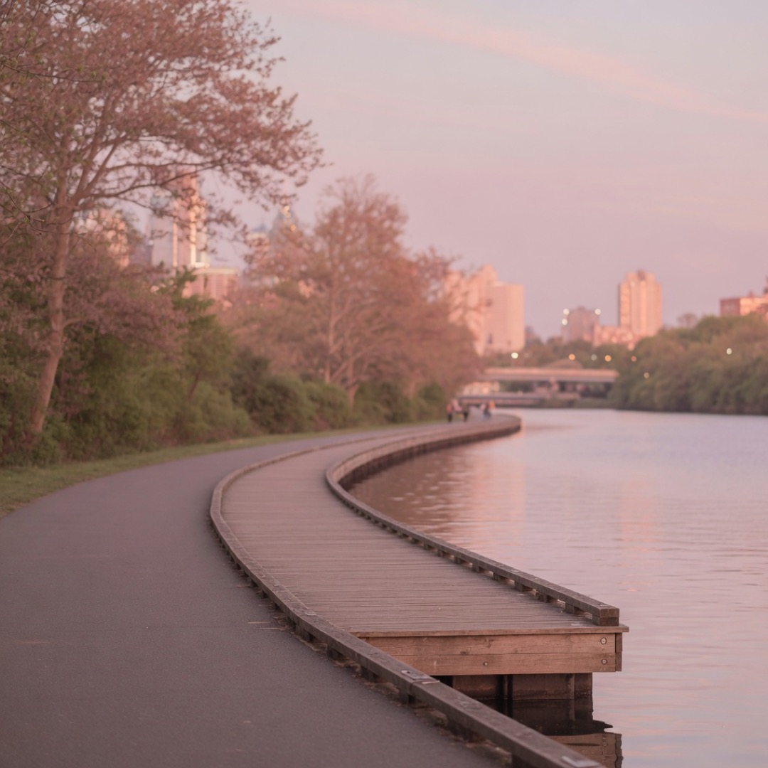 Boardwalk along the Schuylkill River, Philadelphia