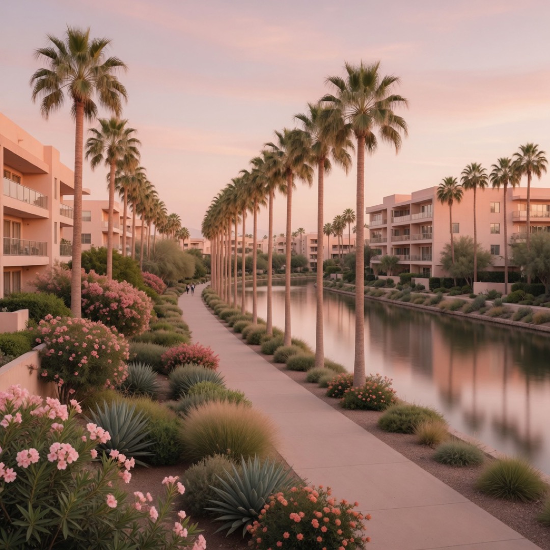 Canal path near the Scottsdale Waterfront