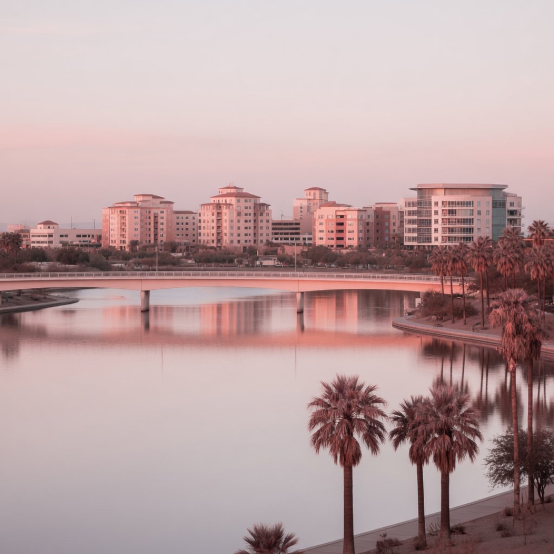 Waterfront path along Tempe Town Lake