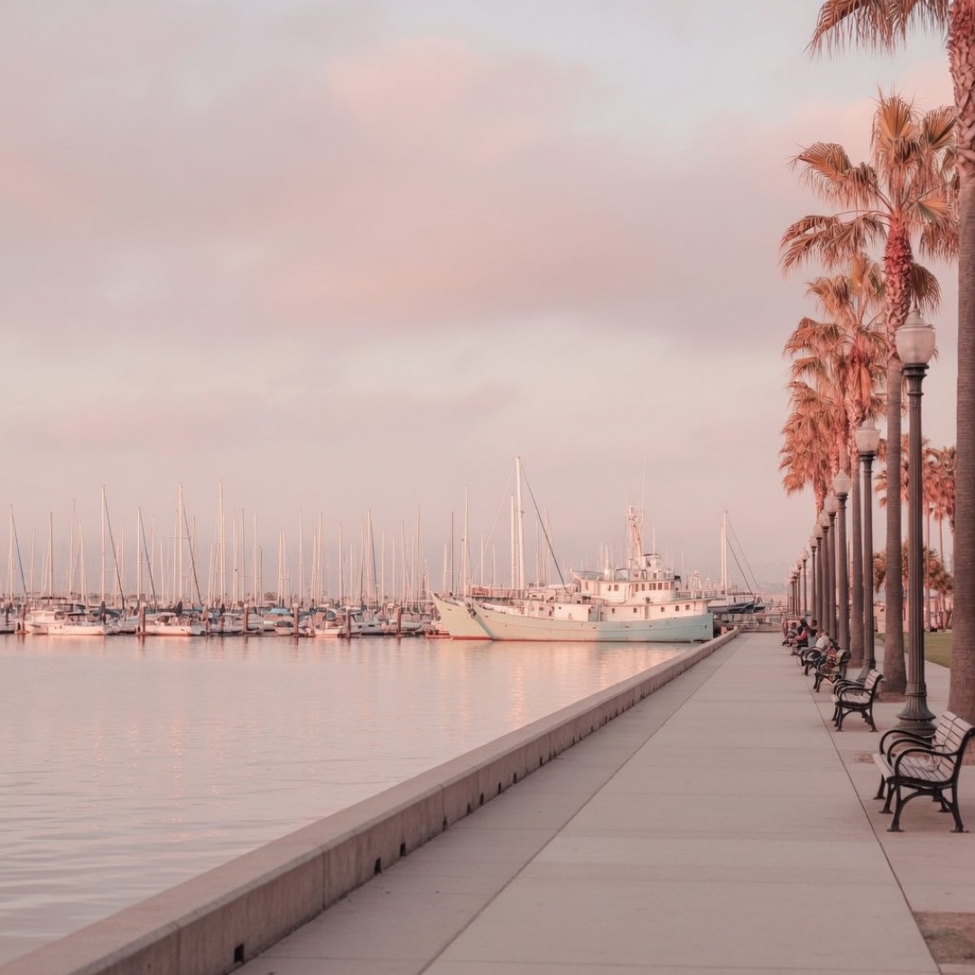 Waterfront walk along the Embarcadero, San Diego