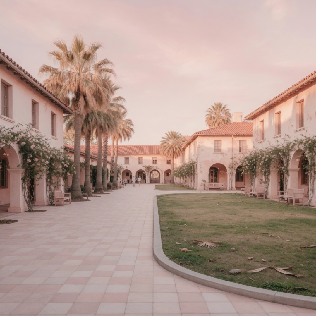 Open paths at Liberty Station, San Diego