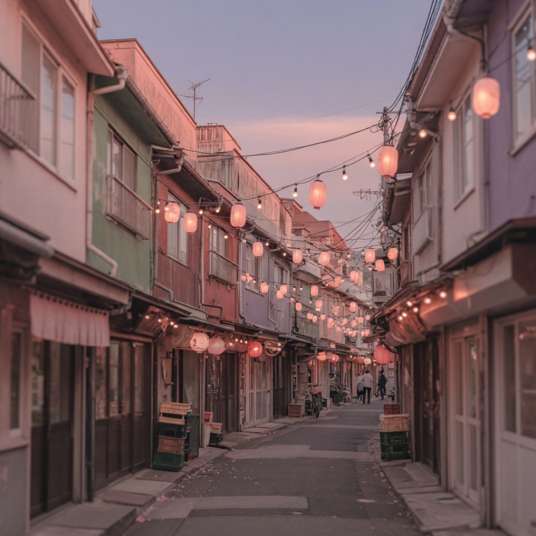 Narrow shopping street atmosphere in Shimokitazawa, Tokyo
