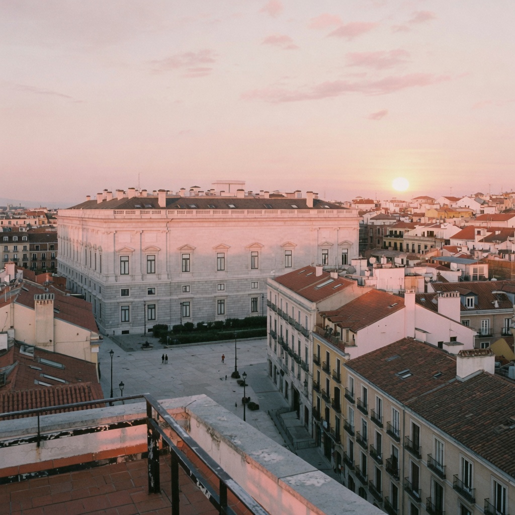 Looking out over Vienna’s museums from the MQ Libelle rooftop