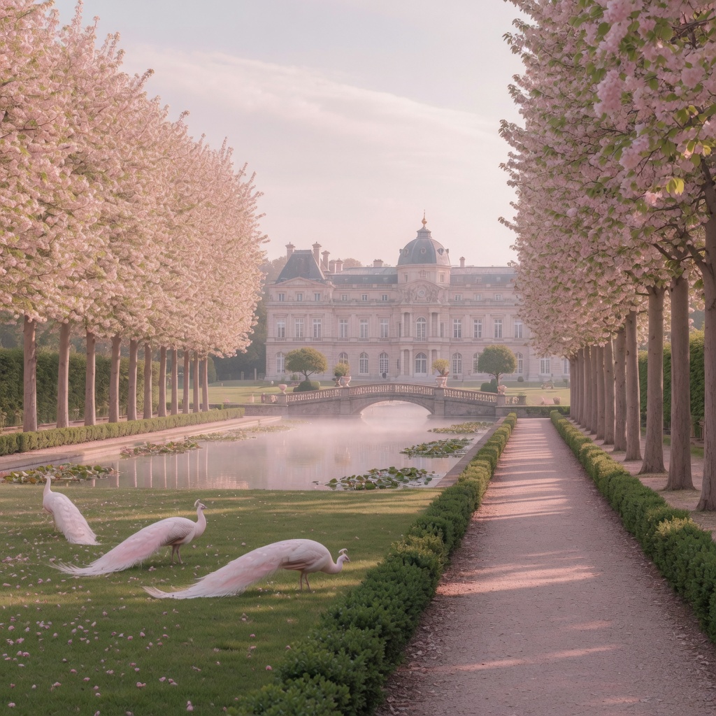 The Chopin monument and wide alleys of the Royal Łazienki park